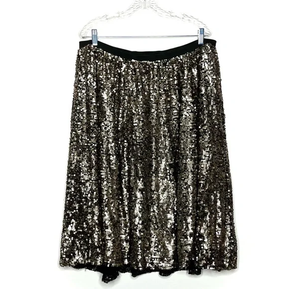 Maeve by Anthropologie Orleans Sequined Mini Skirt NWT 2X - Picture 3 of 12